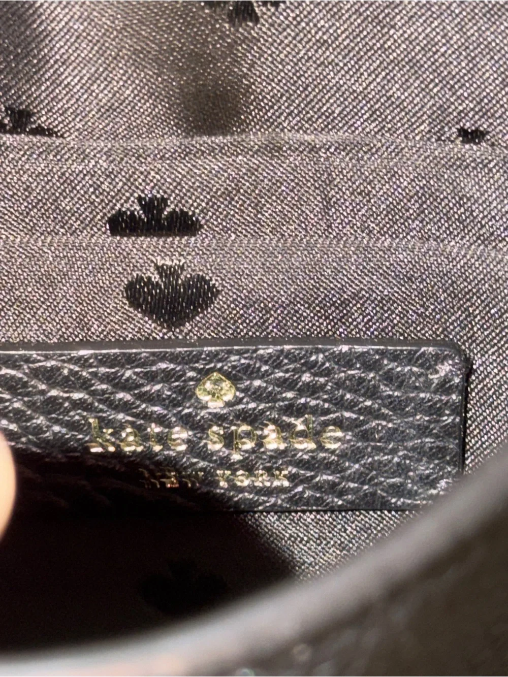 kate spade Black Pebbled Leather Crossbody Bag